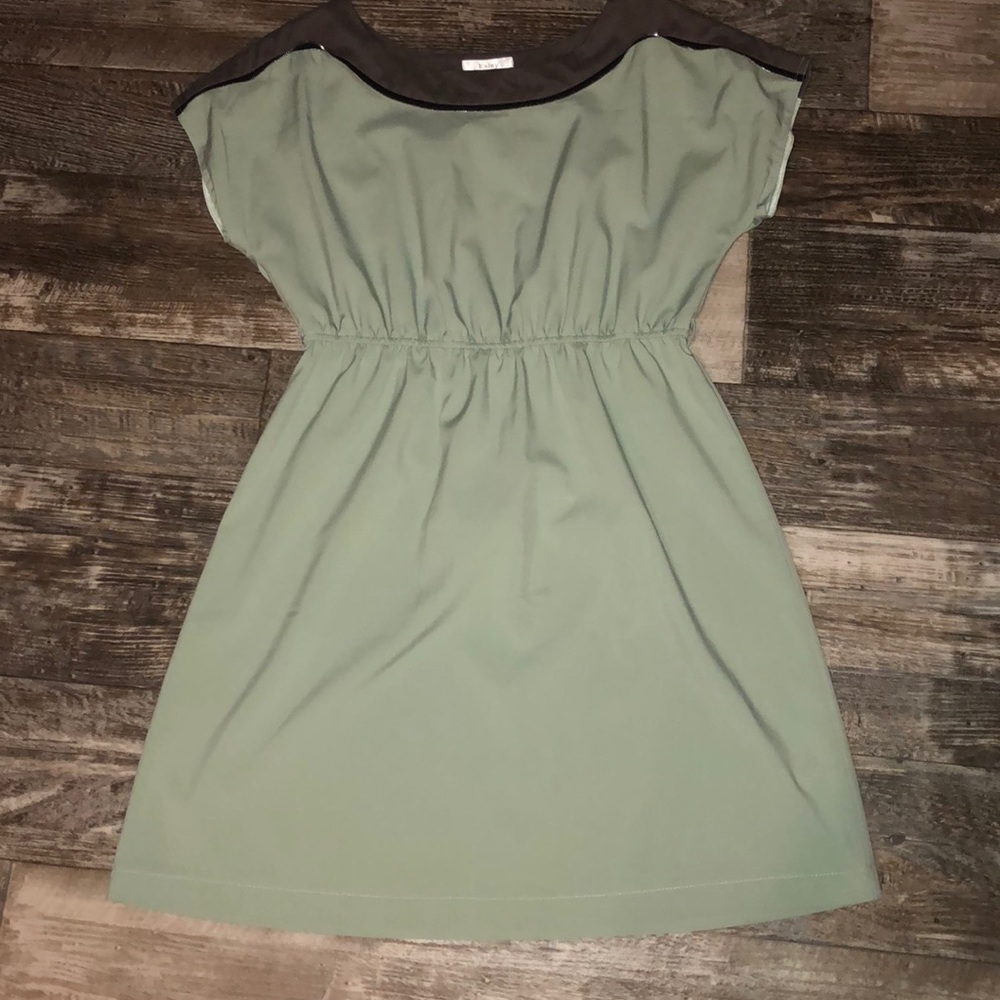 🌷Esley mint green and gray short dress